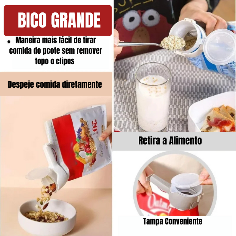 Clipes De Vedação Para Armazenamento De Alimentos Com Bicos