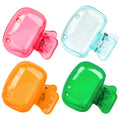 4 Pack Toothbrush Head Covers Travel Portable Toothbrush Protector Cap Brush Pod Case Protective Plastic Clip for Household Trav