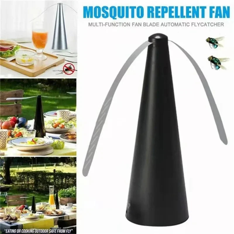 Automatic Mosquito Repellent Fan Fly Mosquito Repeller Fan Battery Powered Portable Pest Control for Home Outdoor Picnic